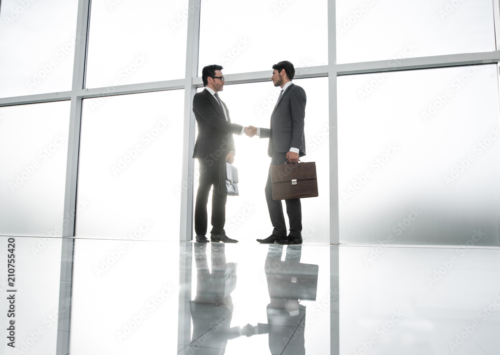 Fototapeta premium business background.handshake business people
