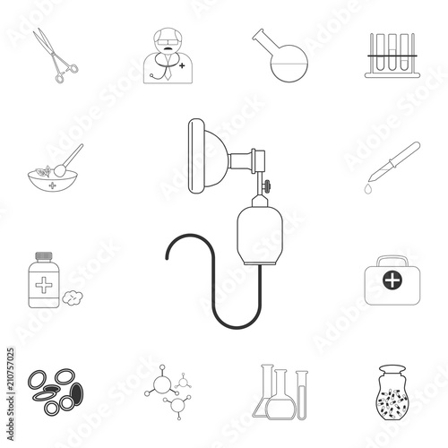 Breathing apparatus icon. Simple element illustration. Breathing apparatus symbol design from Medical collection set. Can be used for web and mobile