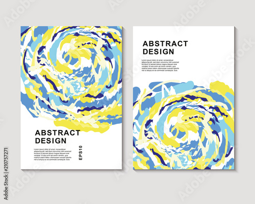 The abstract colorful background