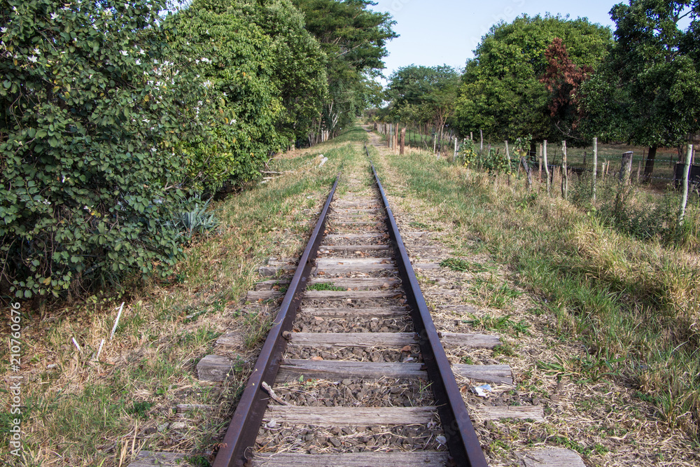 Obraz premium Trilho de trem urbanos