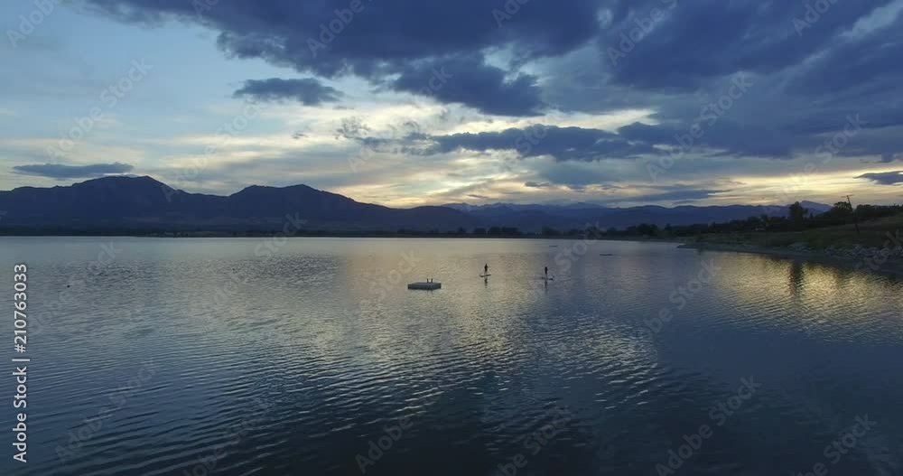 Aerial, scenic lake environment in Boulder Aerial, scenic lake environment in Boulder
