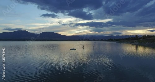 Wallpaper Mural Aerial, scenic lake environment in Boulder Torontodigital.ca