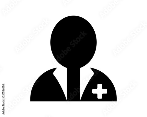 doctor silhouette medical medicare health care pharmacy clinic image vector icon