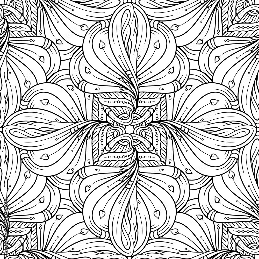 Black and white abstract seamless pattern. Black and white abstract seamless pattern.