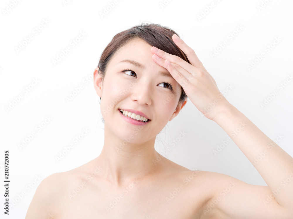 スキンケア・若い女性 スキンケア・若い女性