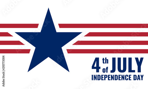 4th of July, Independence Day, vector illustration