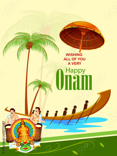 Happy Onam Festival Background