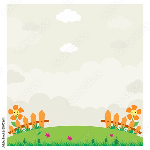garden park yard field farmyard meadow scenery landscape background