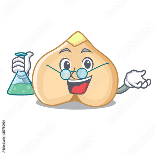 Professor chickpeas character cartoon style