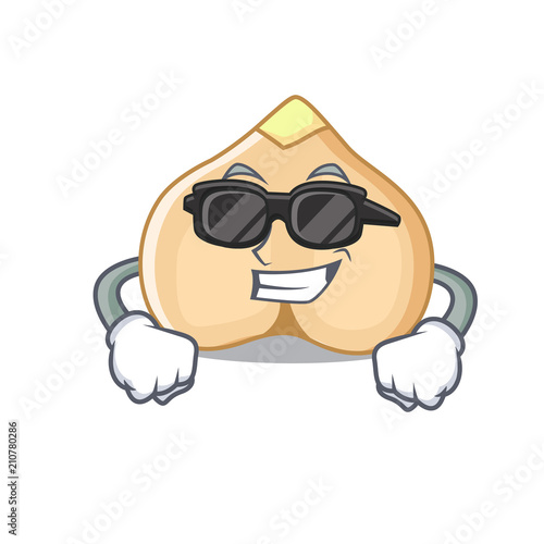 Super cool chickpeas character cartoon style