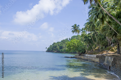 Island of Ross Andaman Sea beautiful landscape 