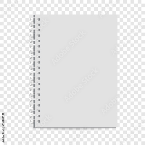 Exercise book icon. Realistic illustration of exercise book vector icon for web