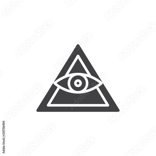 Free Download All seeing eye pyramid vector icon. filled flat sign for mobile concept and web design. Mason Pyramid eye simple solid icon. Freemason and spiritual symbol, logo illustration. Vector graphics - GFXLoad