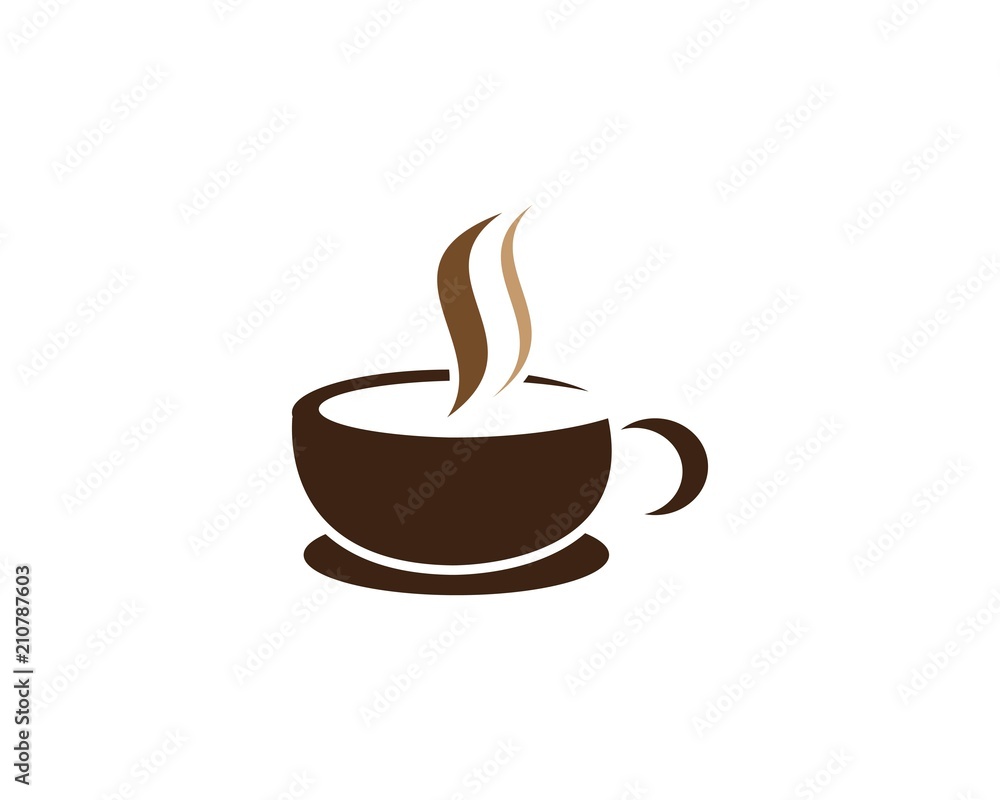 Obraz premium Coffee cup Logo Template vector icon design