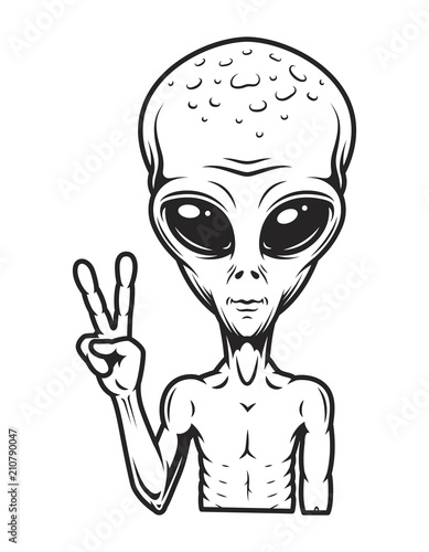 Vintage extraterrestrial concept
