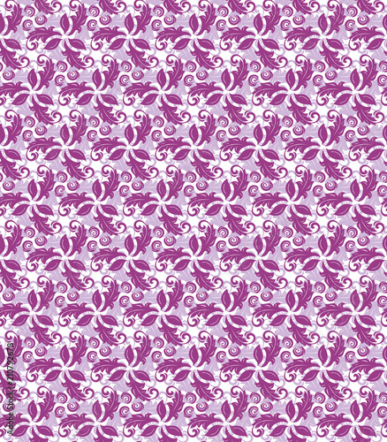 Floral ornament. Seamless abstract classic background with flowers. Pattern with repeating elements