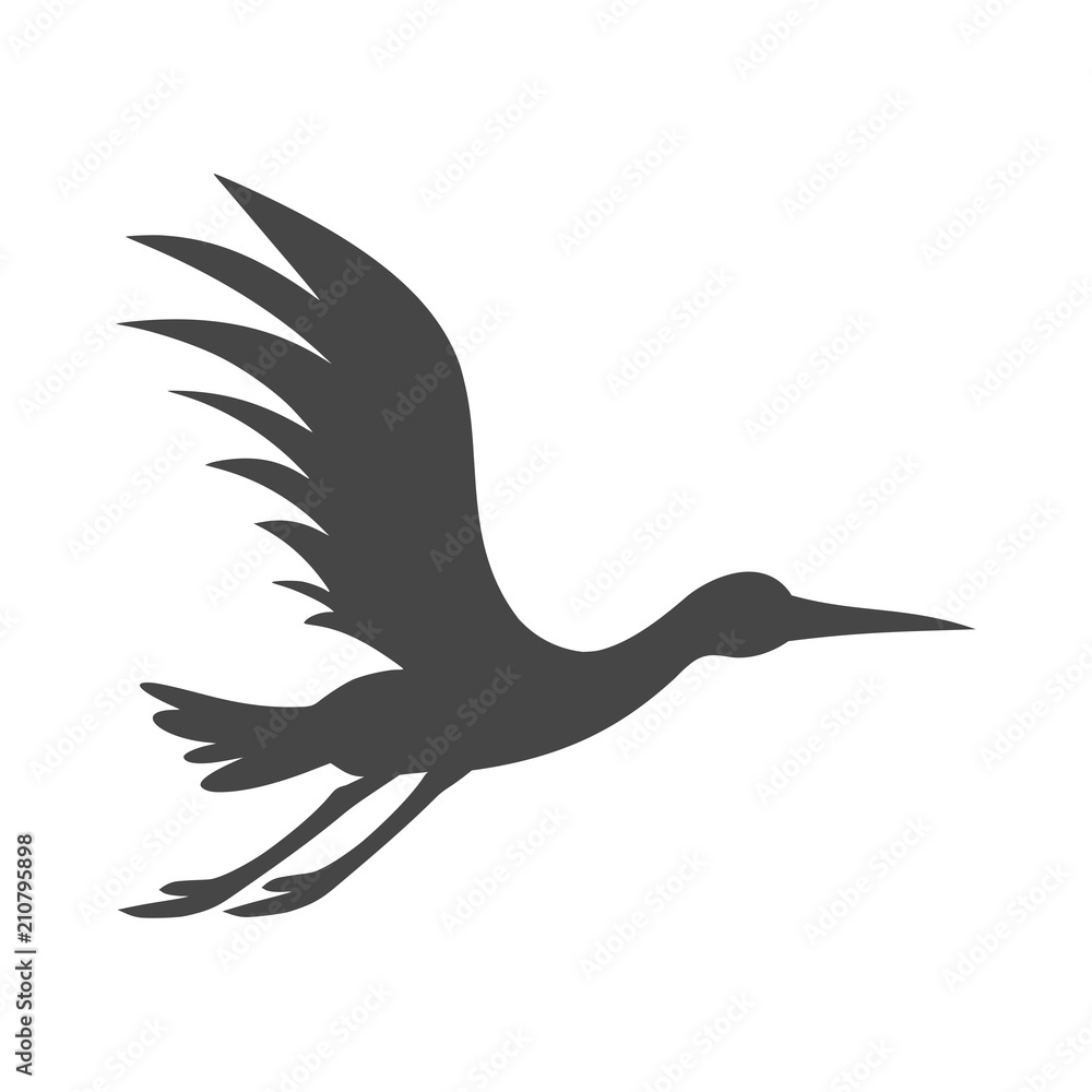 Fototapeta premium Stork logo, Stork icon