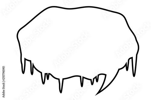 Bocadillo blanco de frialdad.
