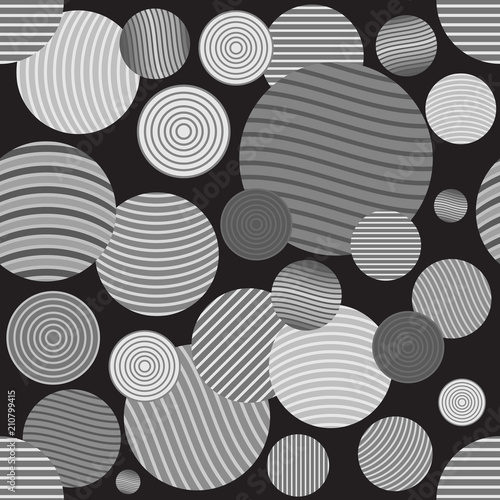 Circle pattern. Modern stylish texture. Repeating spiral abstract background for wallpaper.