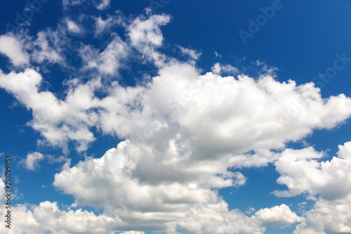 Fototapeta Naklejka Na Ścianę i Meble -  Cloudscape. Blue sky and white clouds.