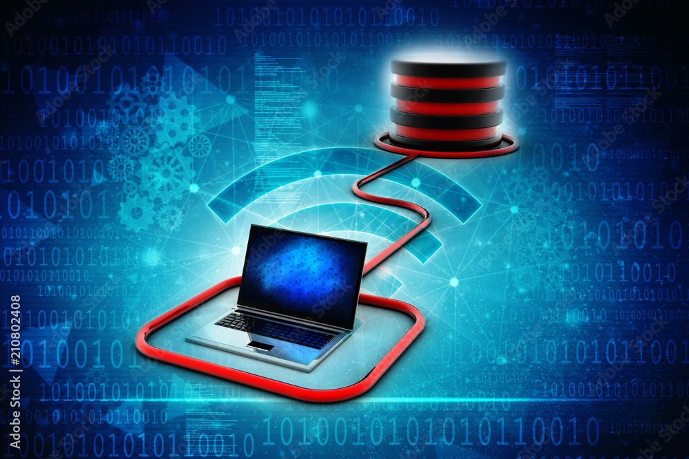 3d rendering Database storage data base in laptop
3d rendering Database storage data base in laptop
