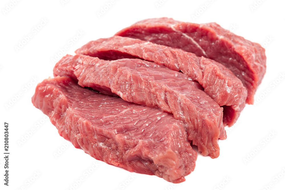 Meat fresh isolated on a white background Meat fresh isolated on a white background