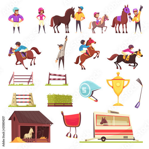 Horse Racing Icons Collection