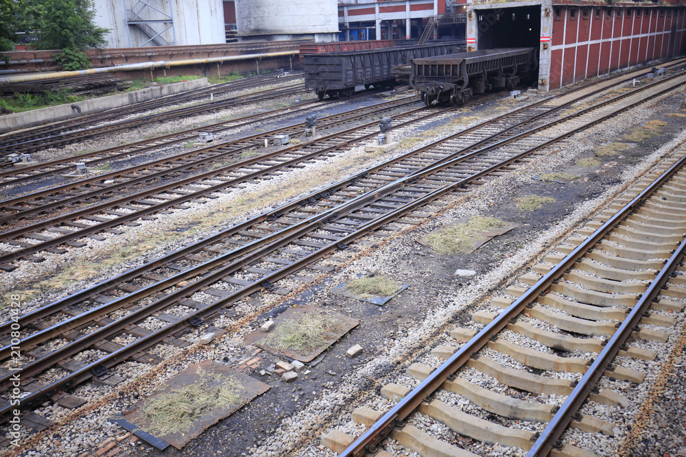 Obraz premium Freight train tracks