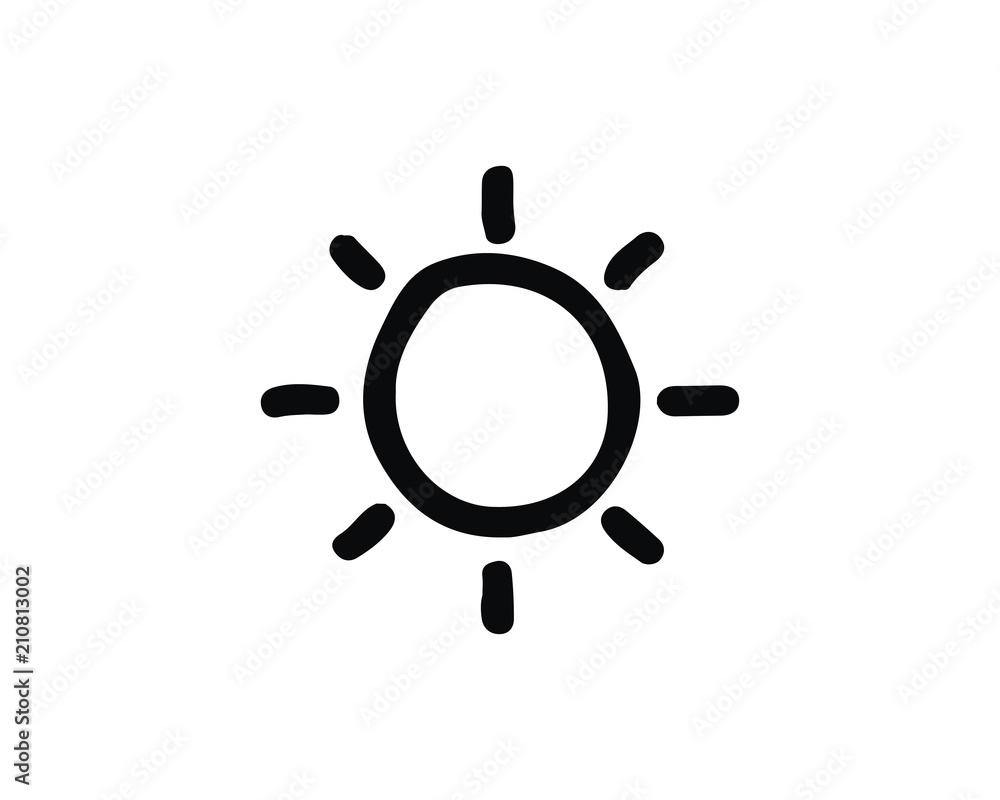 sun icon design illustration,hand drawn style design, designed for web and app sun icon design illustration,hand drawn style design, designed for web and app