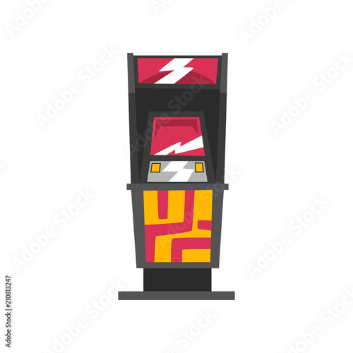 Modern slot machine vector Illustration on a white background