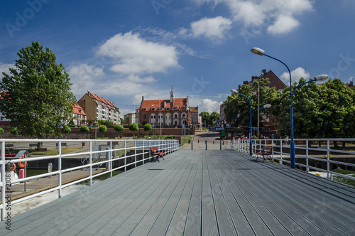 CITYSCAPE - View of the town hall of small spa town of Kamien Pomorski photo