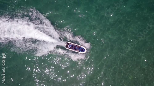 Wallpaper Mural Jet Ski in open waters - Aerial footage Torontodigital.ca