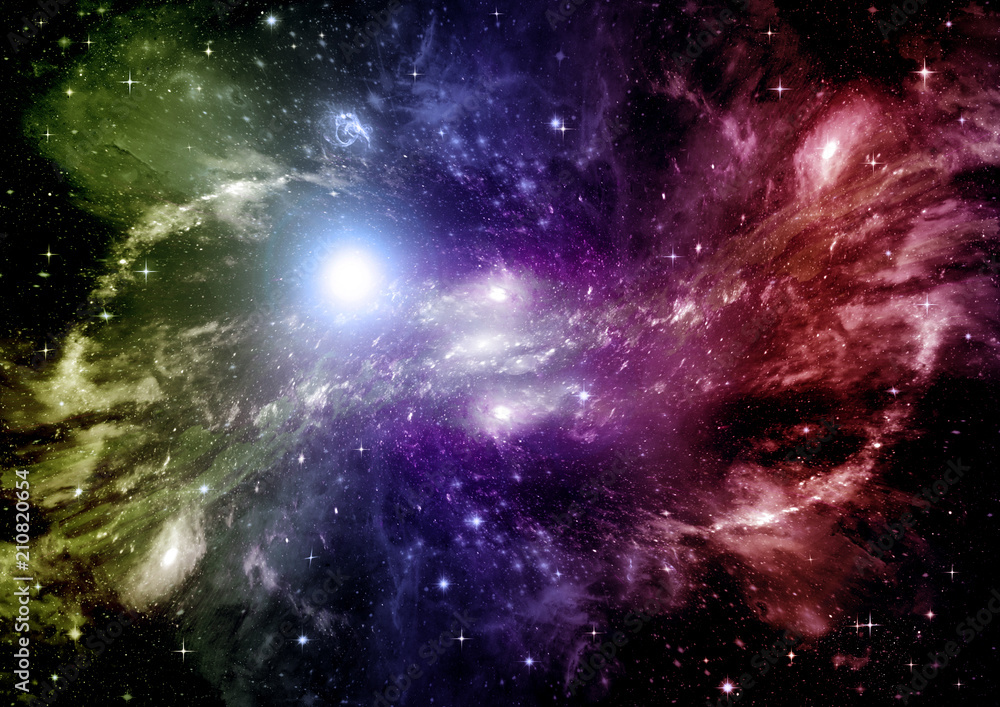 Fototapeta premium galaxy in a free space