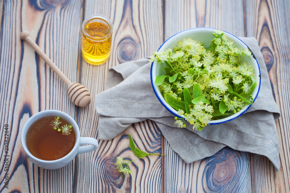 cup of linden tea