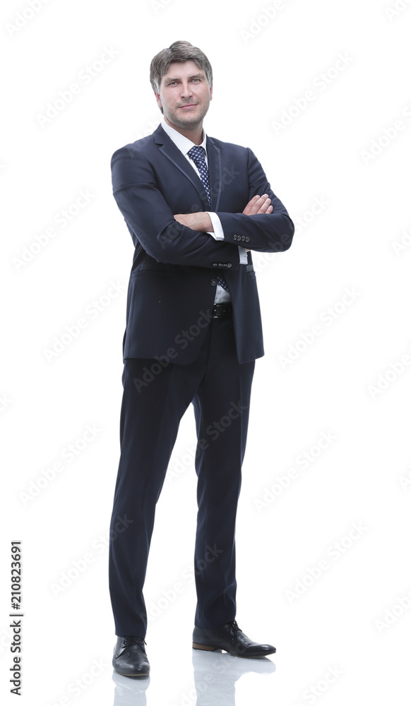 Portrait in full growth. Confident businessman Portrait in full growth. Confident businessman