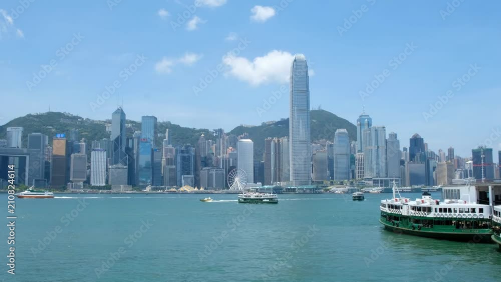 Victoria Harbor and Hong Kong Island Skyline Victoria Harbor and Hong Kong Island Skyline