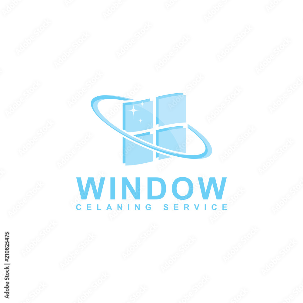 window cleaning service logo design window cleaning service logo design