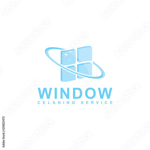 window cleaning service logo design