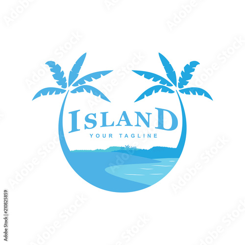 logo design of the island