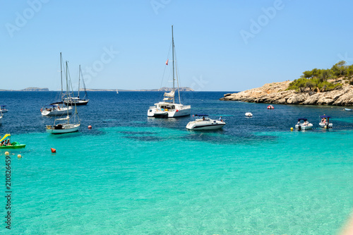beach afternoon in Cala Salada, Sant Antoni de Portmany Ibiza, Spain © martinscphoto