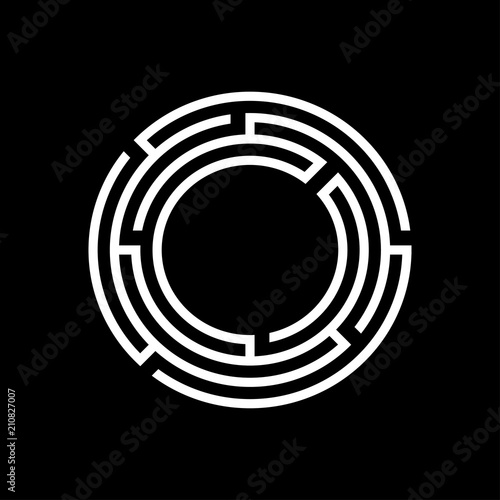 gold maze symbol