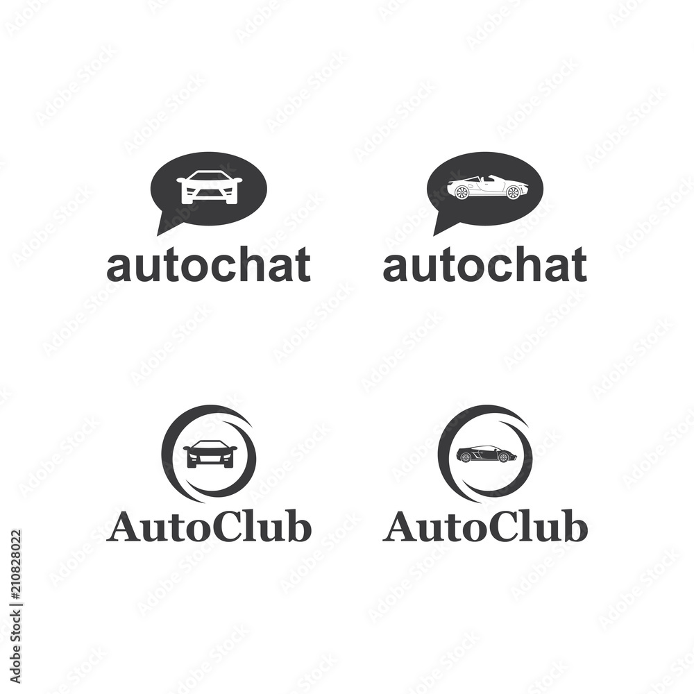 auto chat and club logo auto chat and club logo