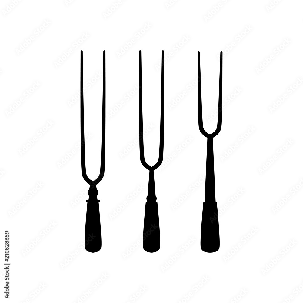 silhouette fork silhouette fork