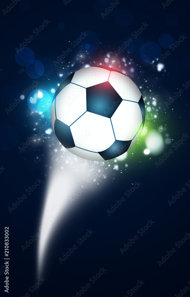 Fototapeta premium Soccer Ball Lights