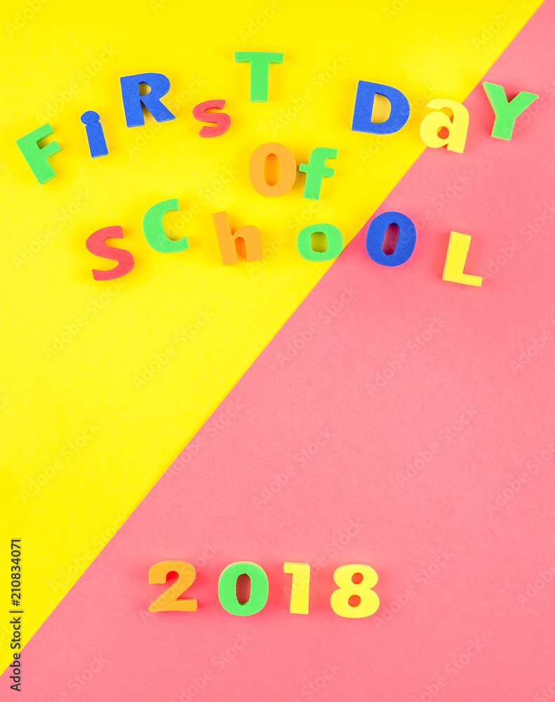 Fototapeta premium Back to school concept