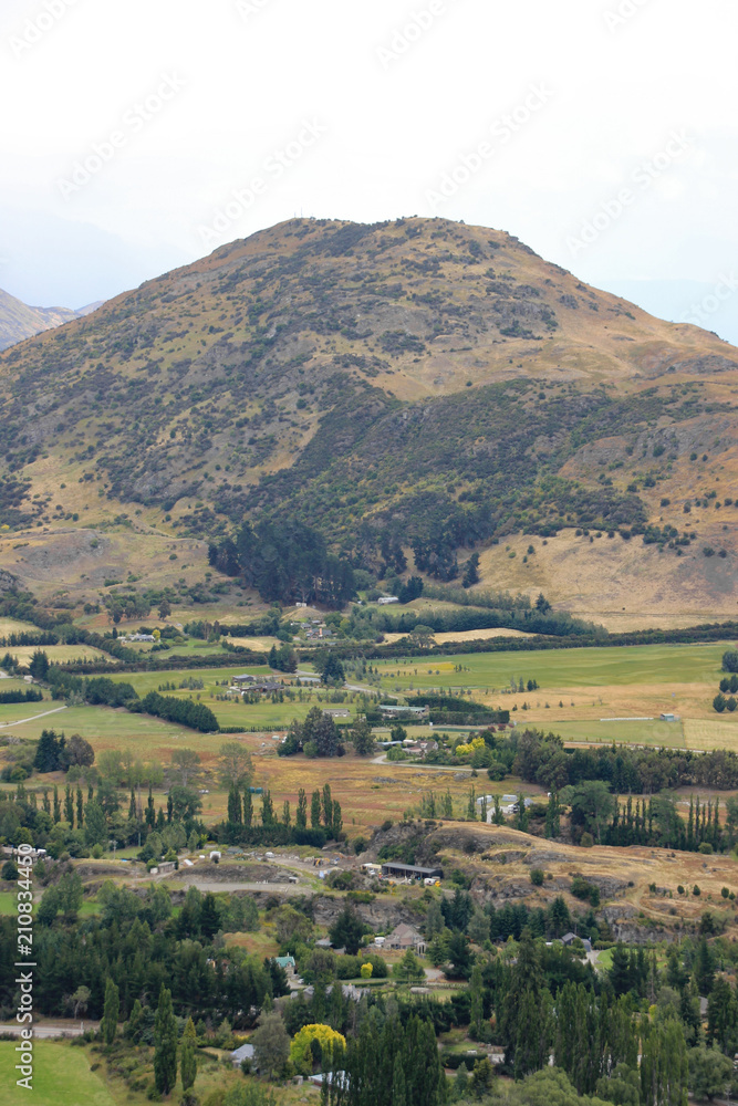 New Zealand Rural Mountain Landscape