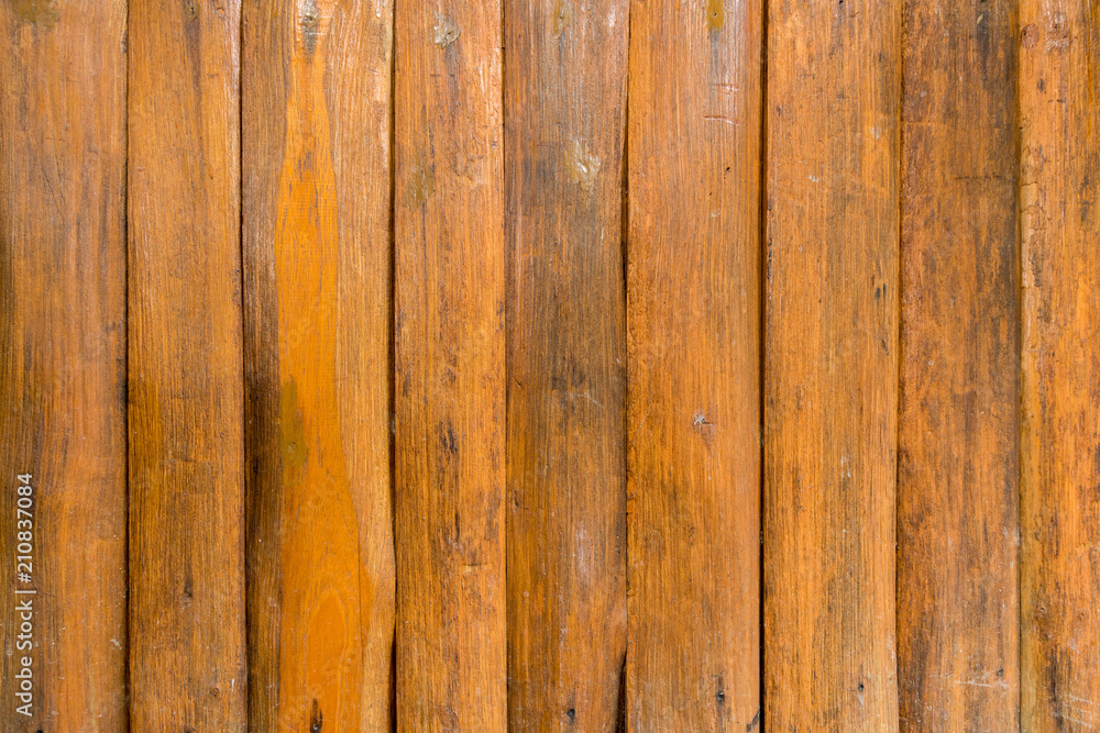 Naklejka premium brown wood fence pattern and seamless background and texture