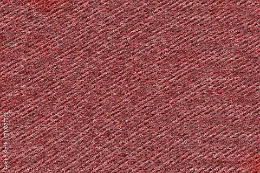 Fototapeta premium Red fabric texture background. Empty abstract cloth backdrop