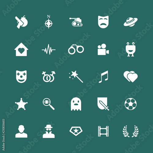 Movie Genres Icons set
