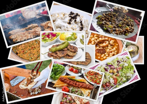 Turkish foods collage